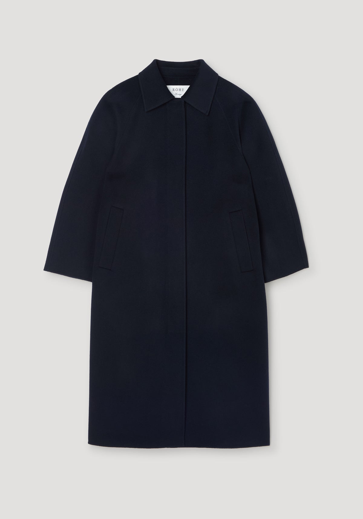 Double-faced wool padded coat | navy