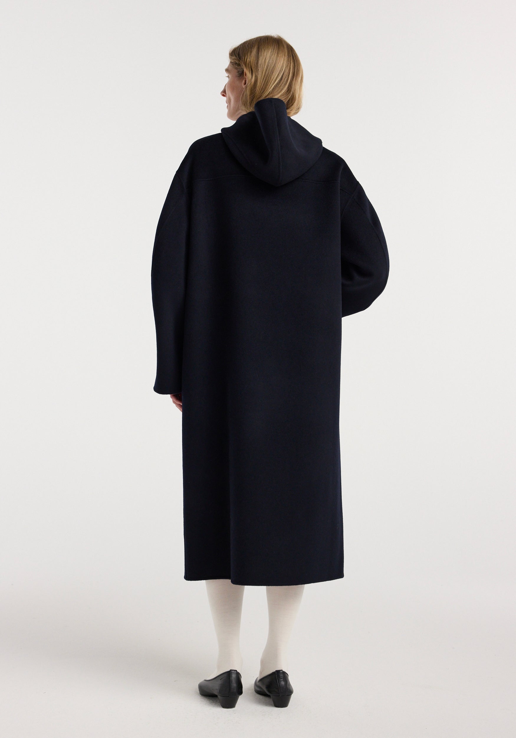 Double-faced wool duffel coat | navy