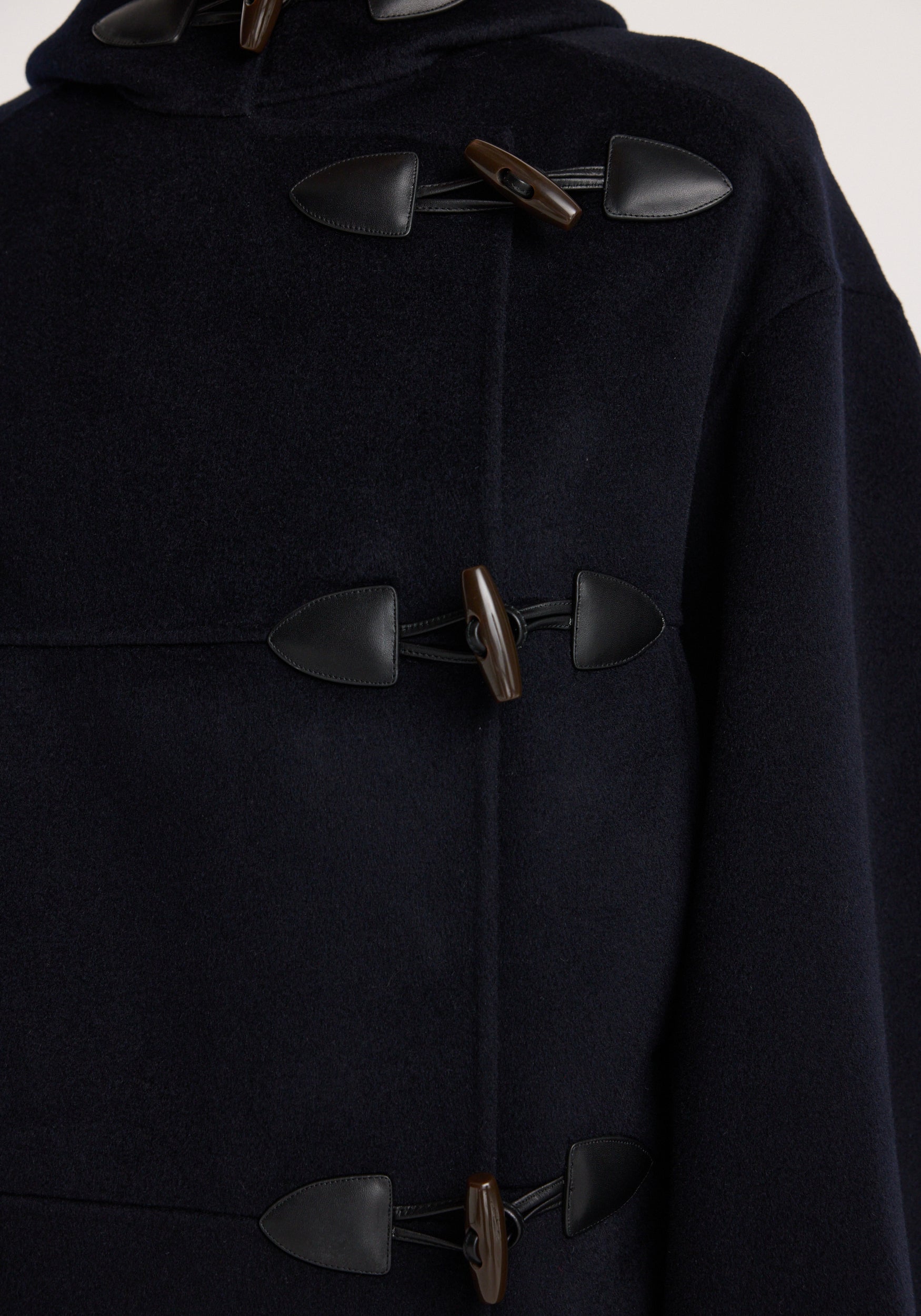 Double-faced wool duffel coat | navy