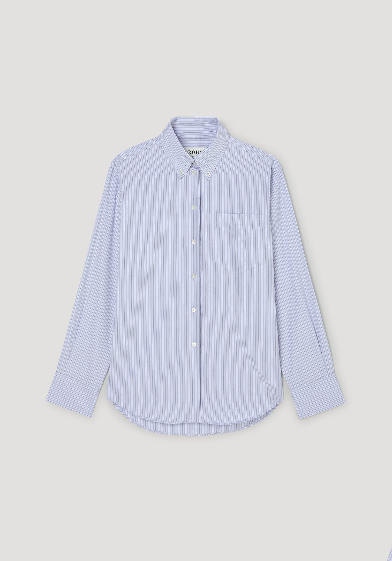 Oxford striped shirt | blue stripe