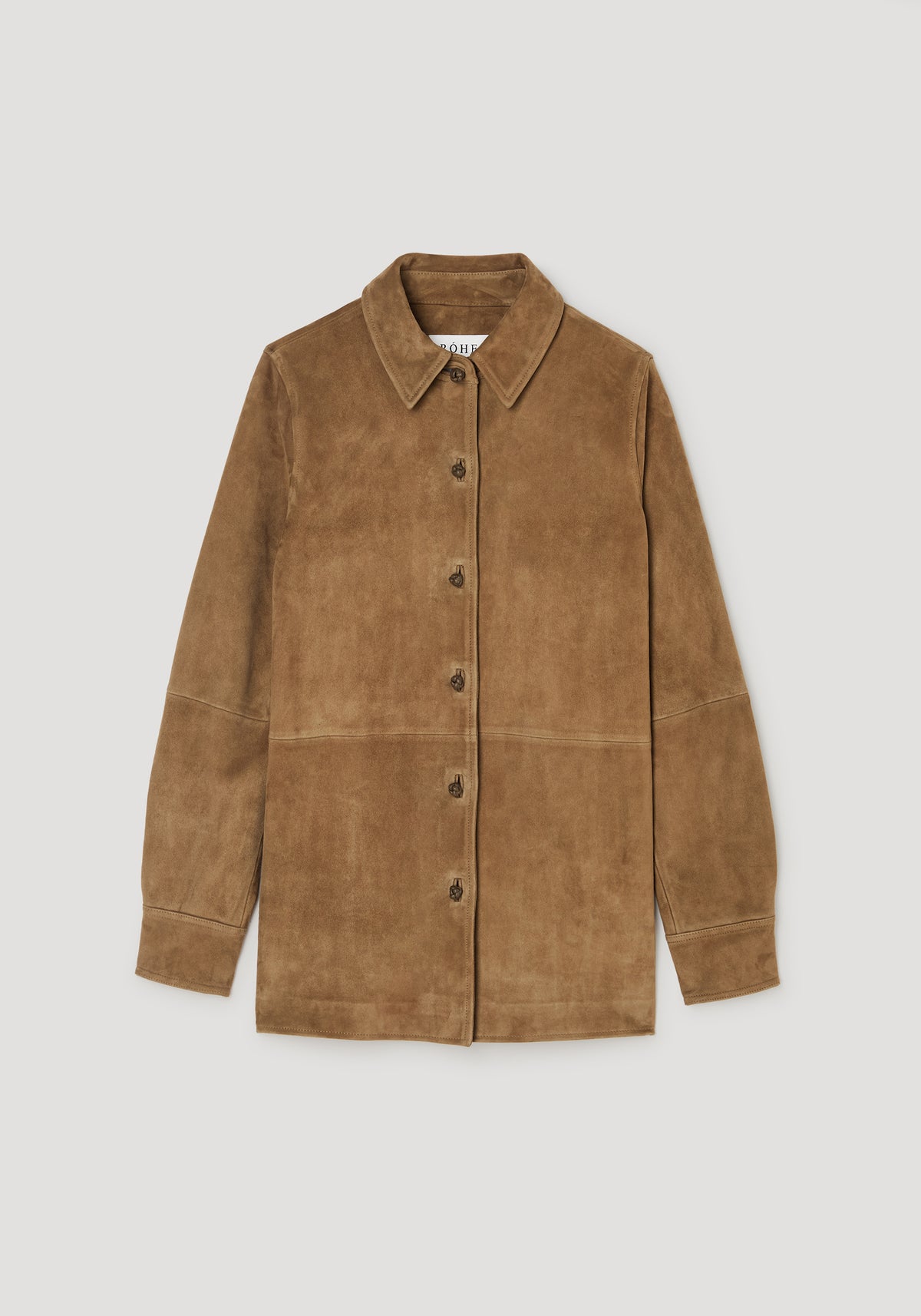 Suede pankou overshirt | sage