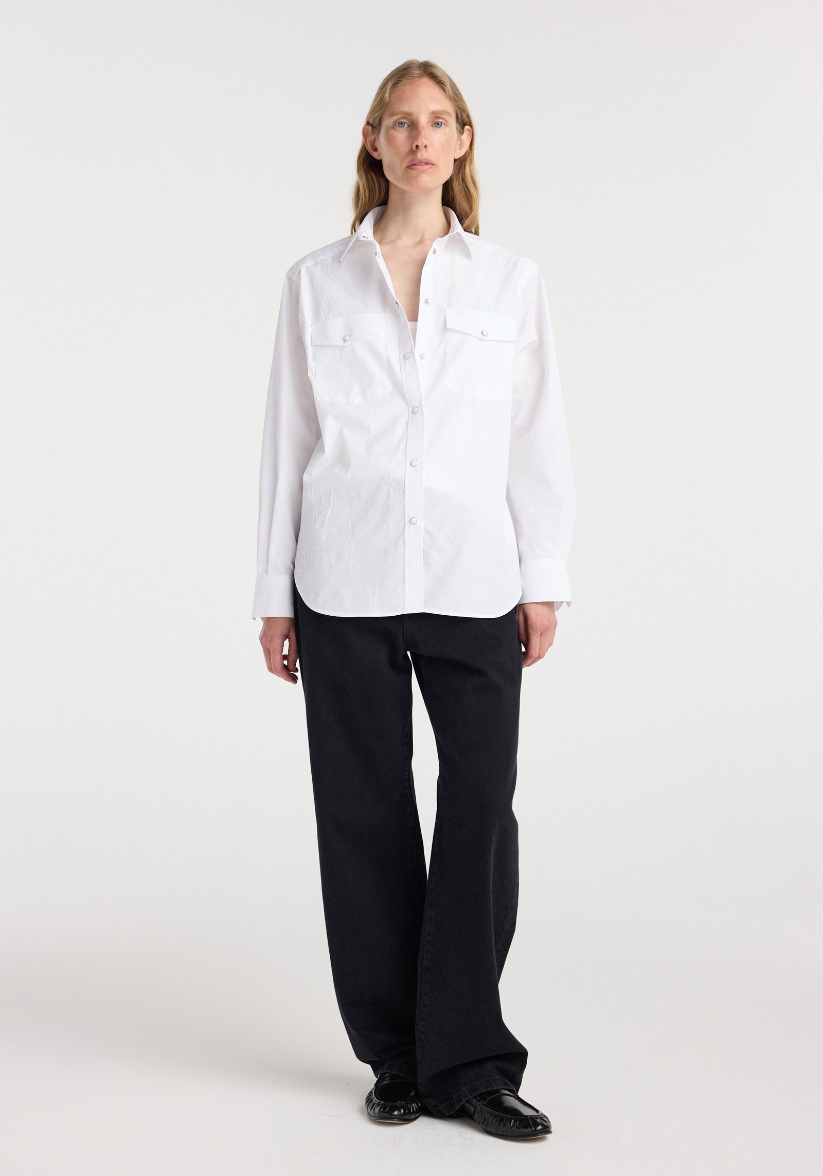 Western shirt | optic white