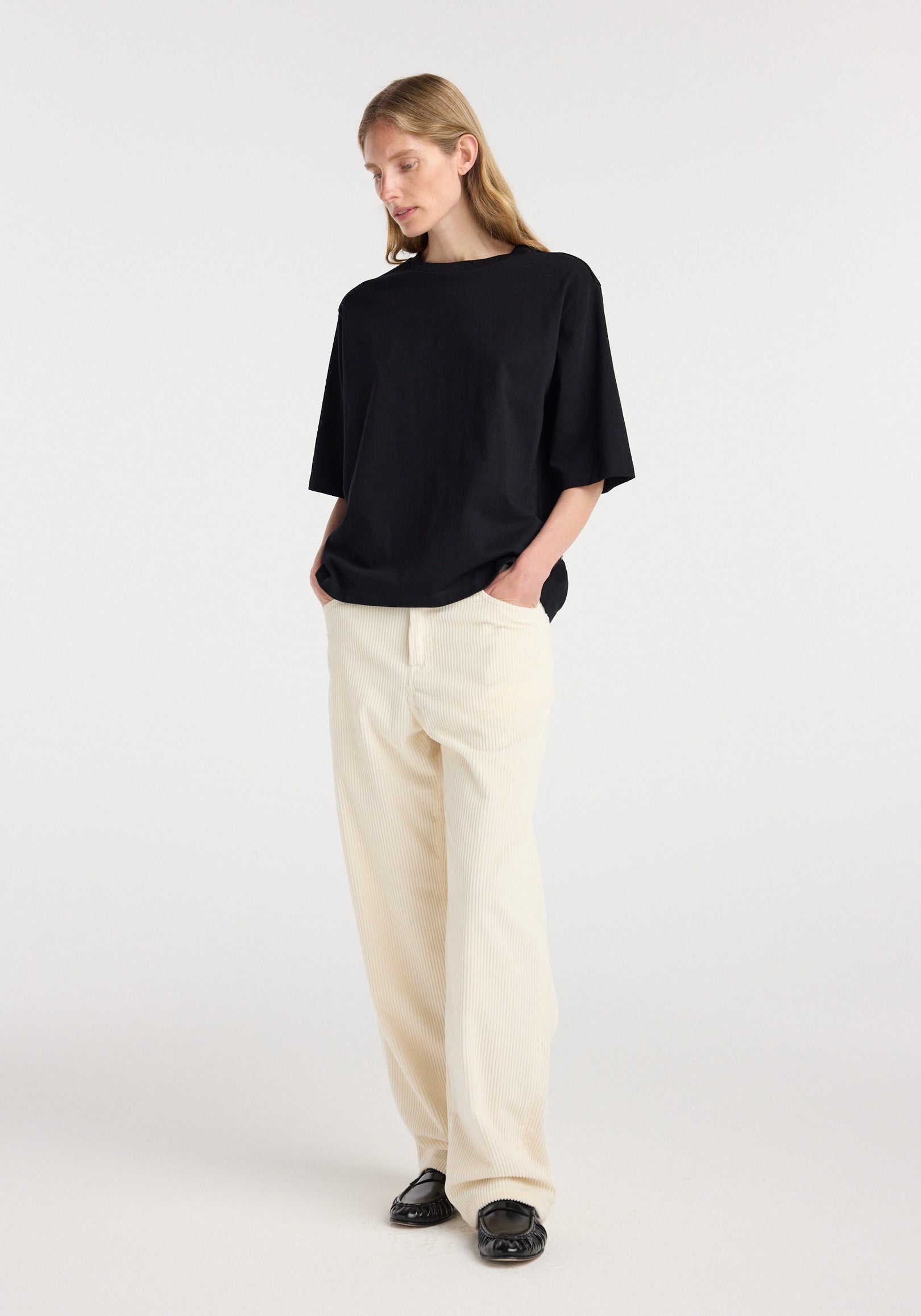 Oversized cotton t-shirt | black