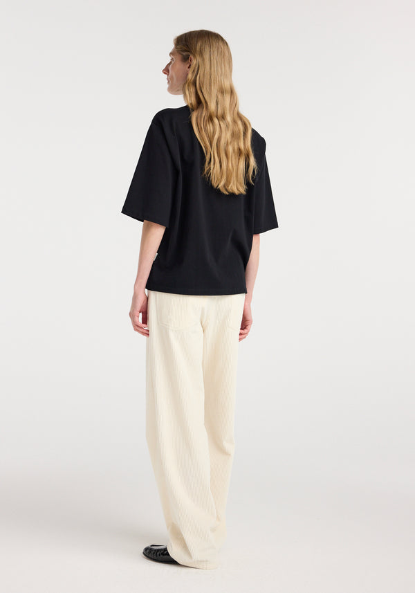 Oversized cotton t-shirt | black