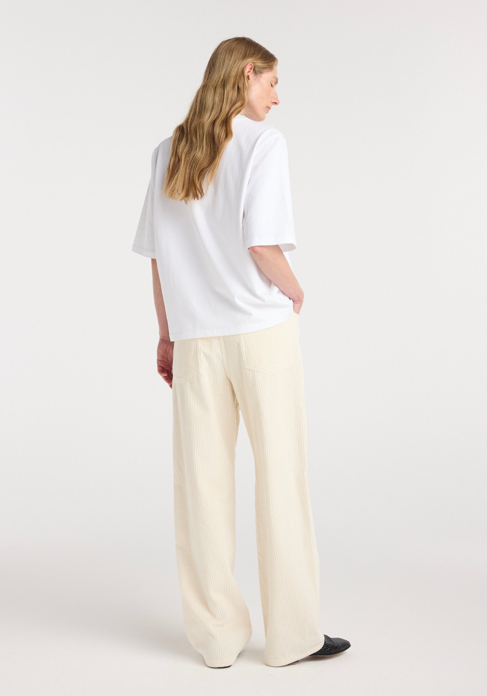 Oversized cotton t-shirt | optic white
