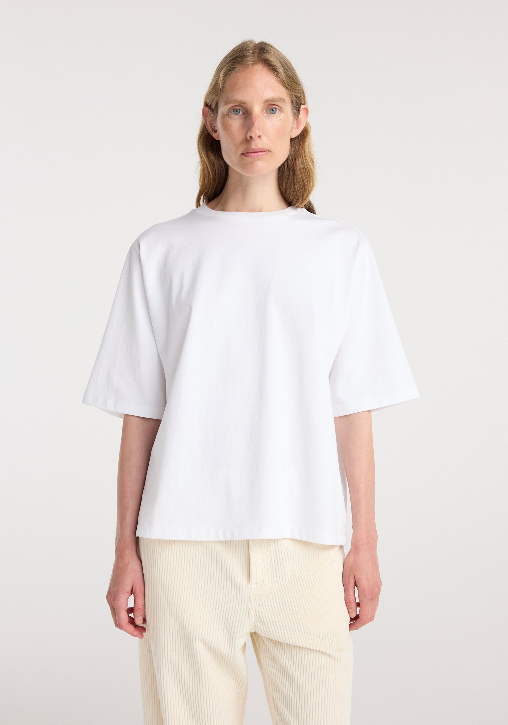 Oversized cotton t-shirt | optic white