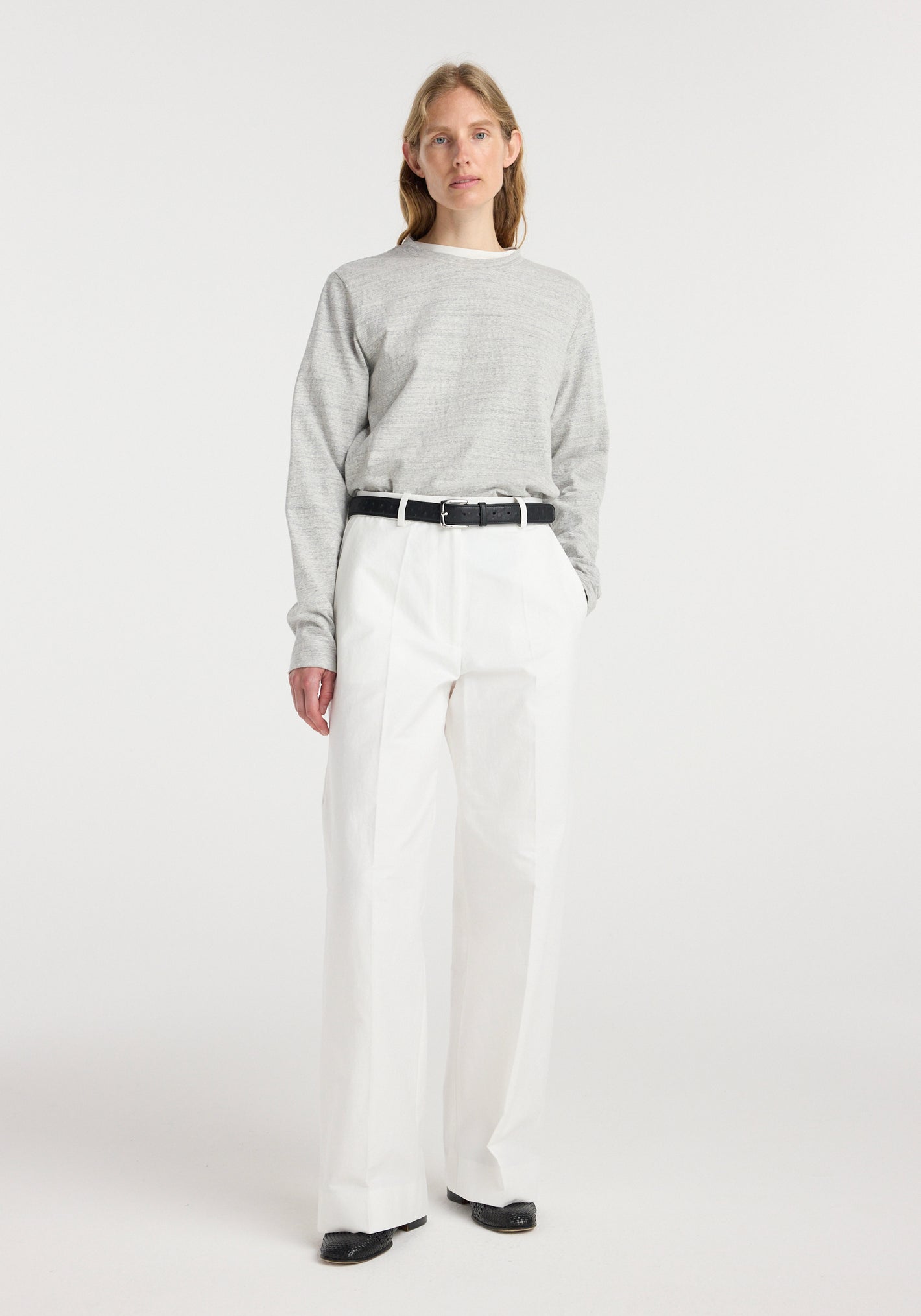 Classic loose fit chino | optic white