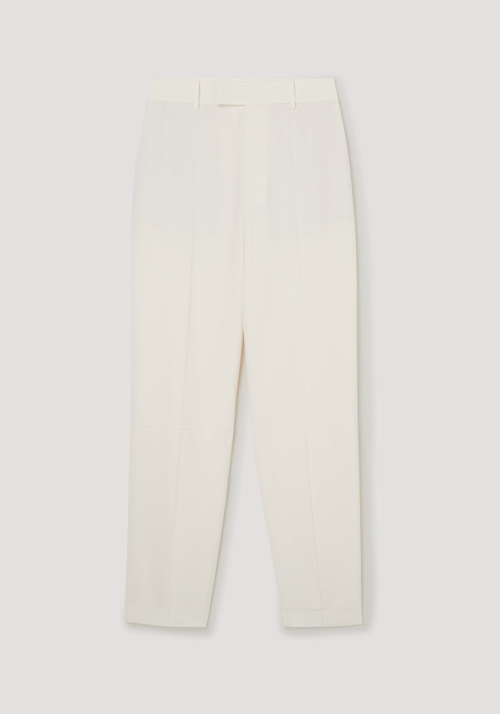 Daria - Single pleat tapered trousers | off white