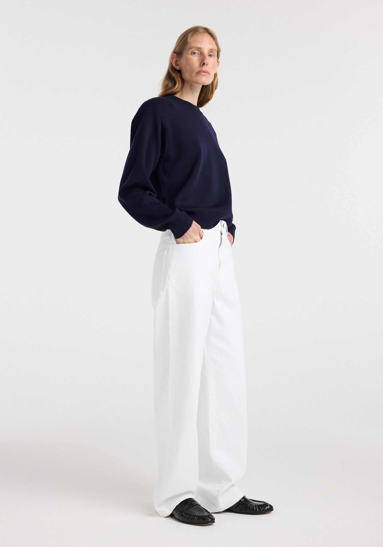 Bruun - Signature baggy denim | optic white