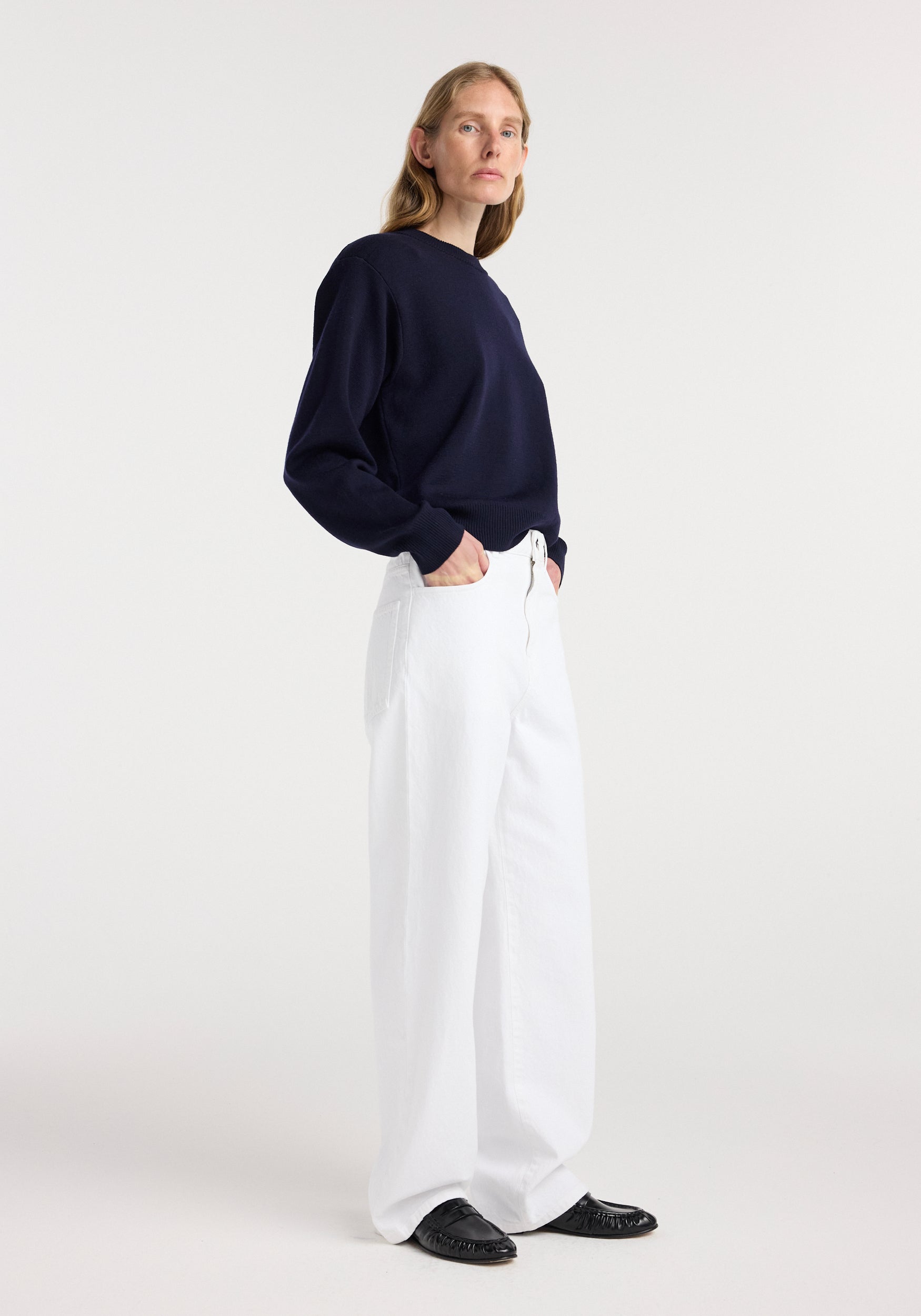 Bruun - Signature baggy denim | optic white