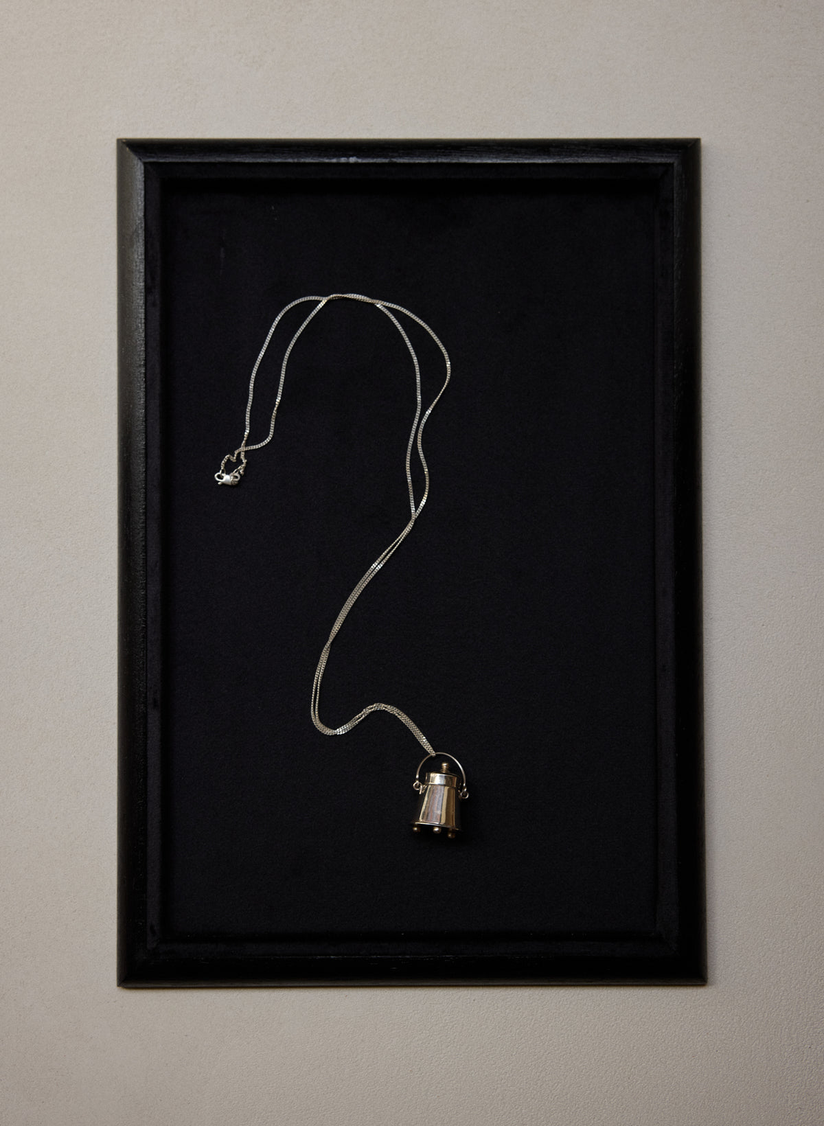 Dutch Silver Miniatures, Coffeepot necklace | silver