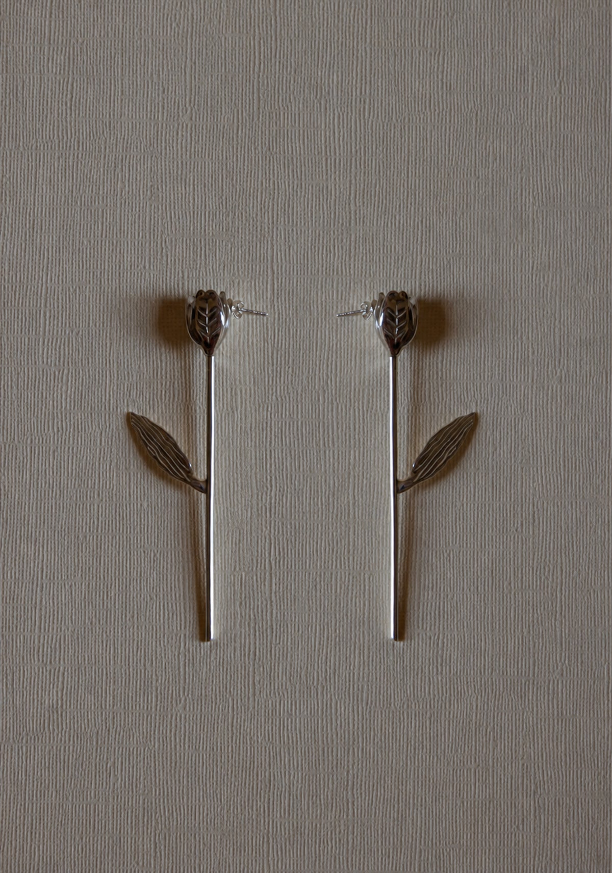 Tulip silver earrings (pair) | silver